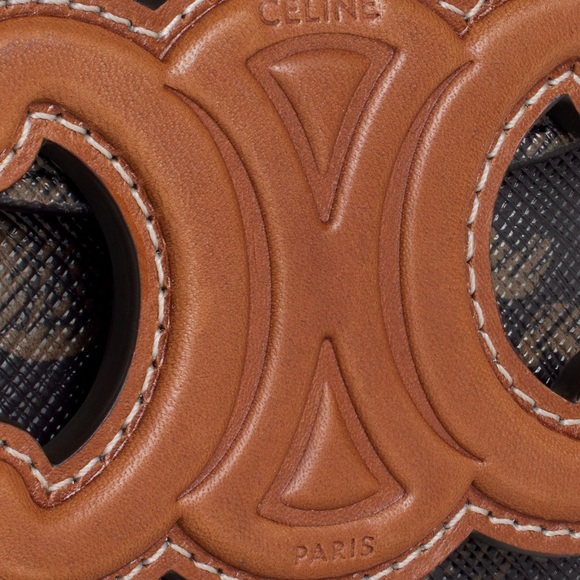 BESACE CUIR TRIOMPHE IN TRIOMPHE CANVAS AND CALFSKIN gently used no scratches - Picture 5 of 14